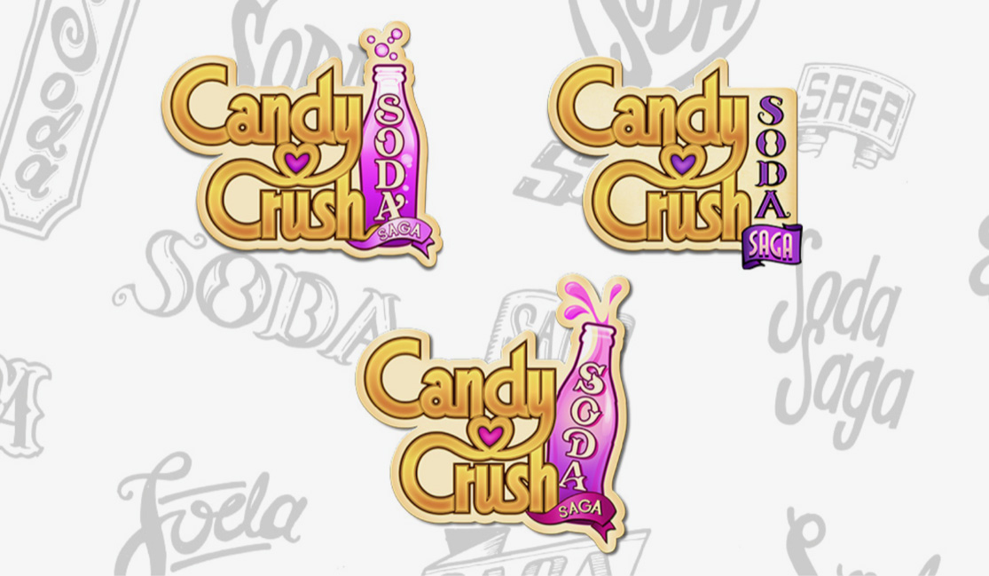 Candy Crush Soda Logo Development