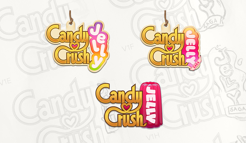 Candy Crush Logo Development