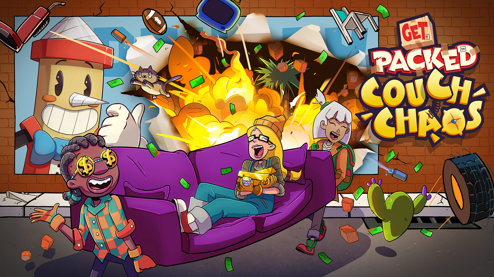 Get Packed Couch Chaos Key Art