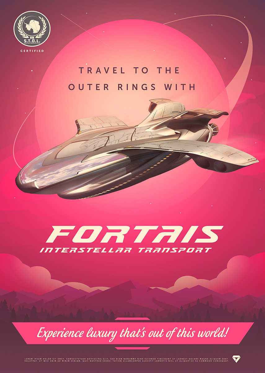 Fortais Travel Poster