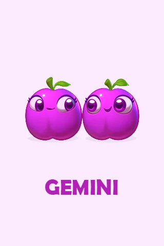 Farm Heroes Cropsie styled as the Gemini star sign