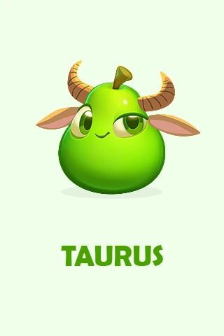 Farm Heroes Cropsie styled as the Taurus star sign